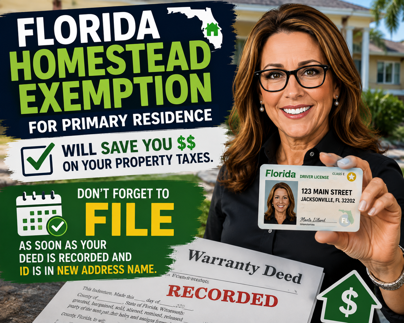 Florida homestead exemption filing reminder