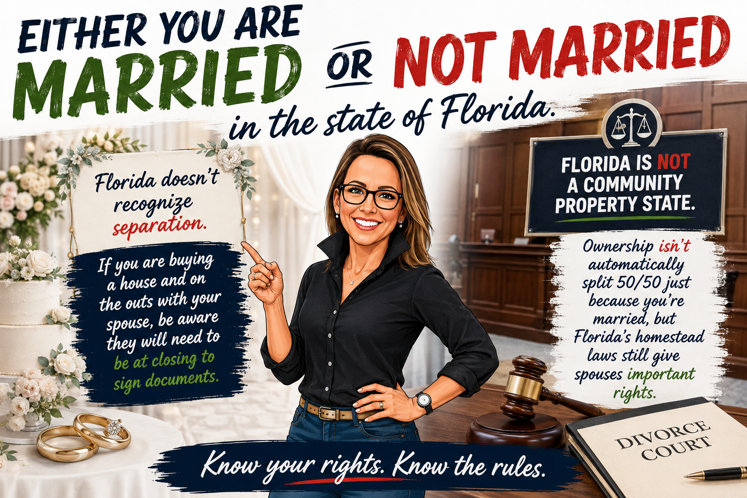 Florida separated spouse and home closing requirements
