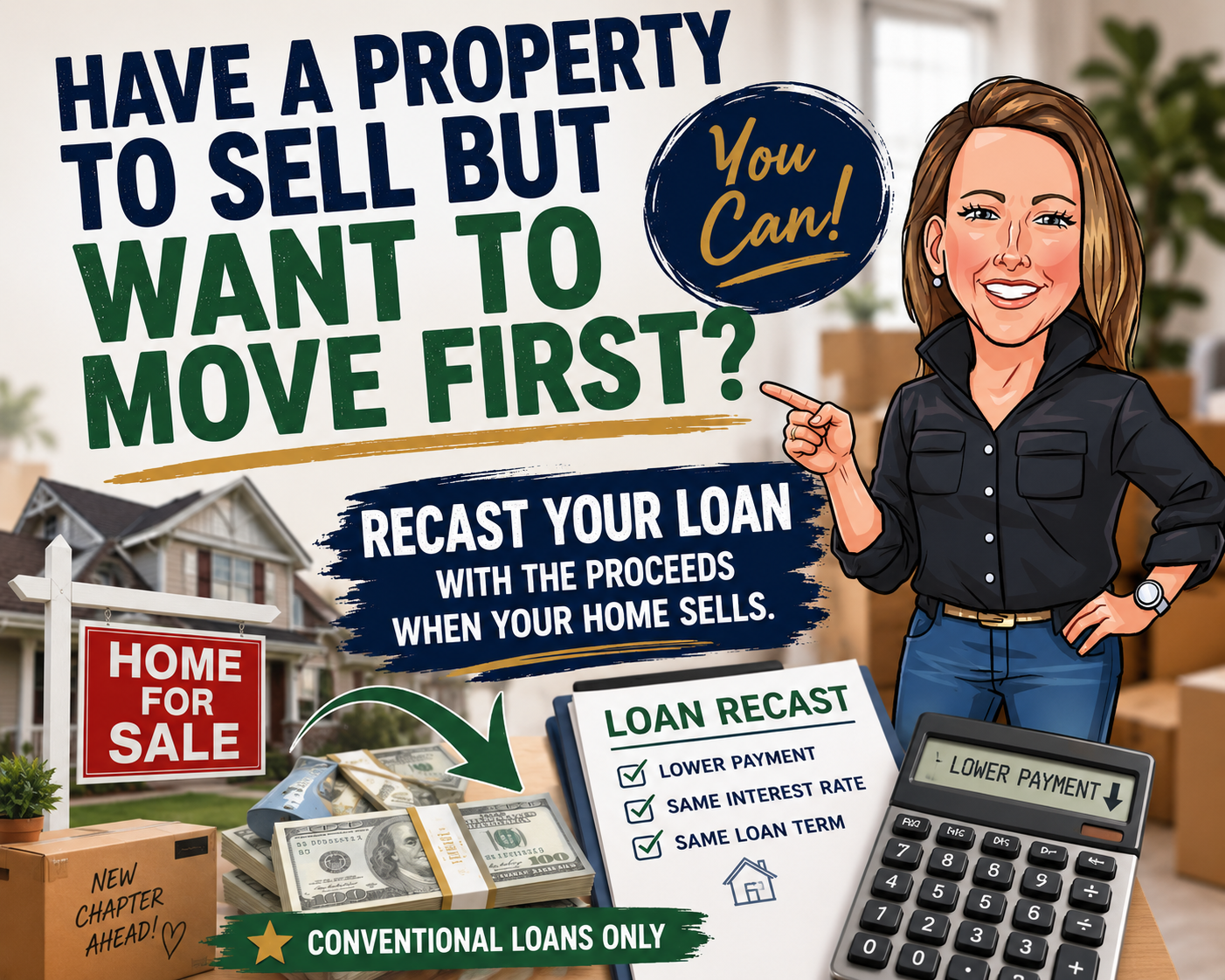 Recasting a mortgage after selling another property