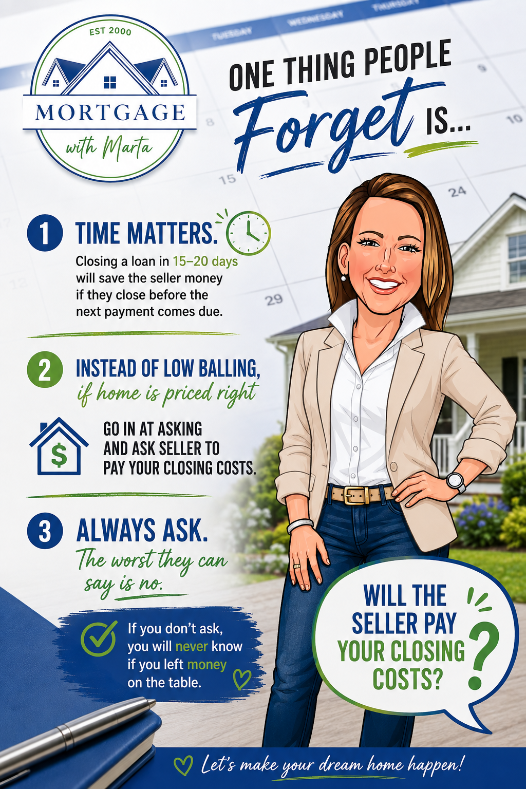 Offer timing and seller-paid closing costs