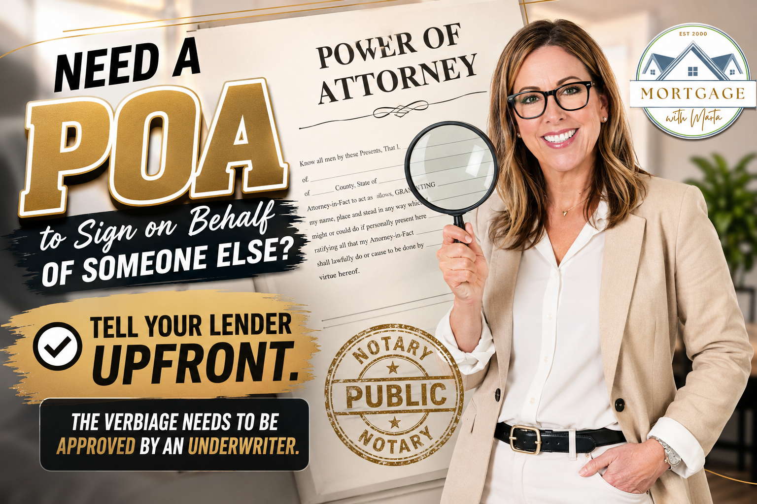 Using a Power of Attorney for a mortgage closing
