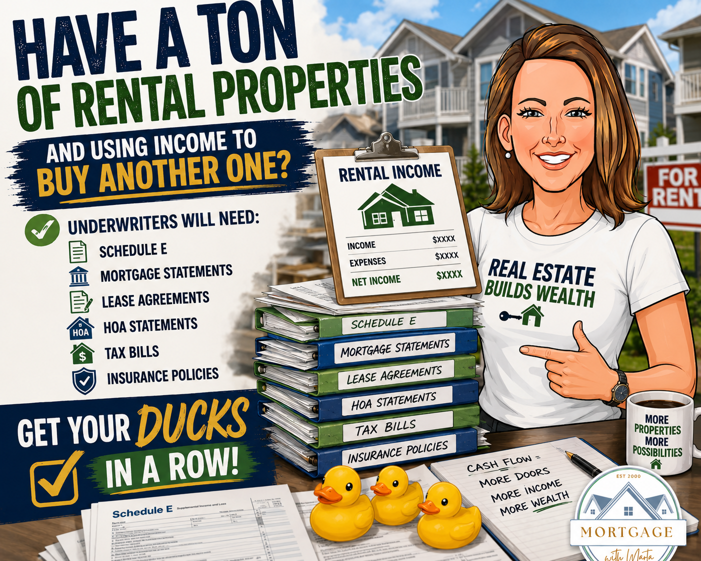 Documents needed when using rental income to qualify