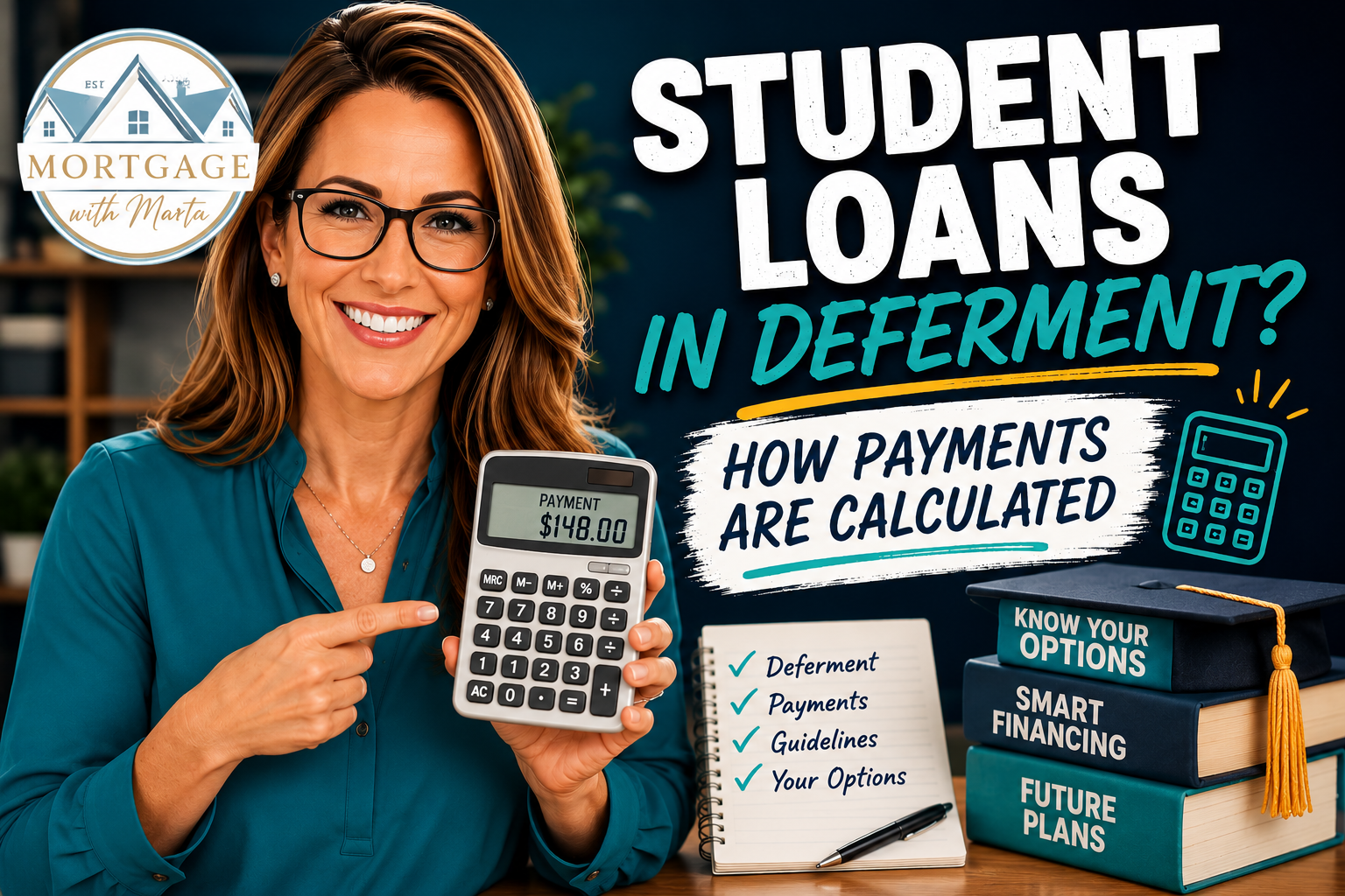 Student loans in deferment and mortgage payment calculations