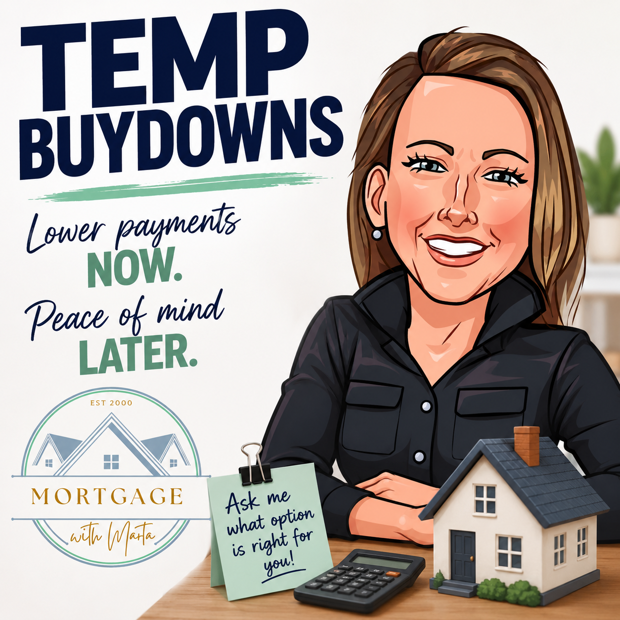 Temporary mortgage buydowns and lower early payments